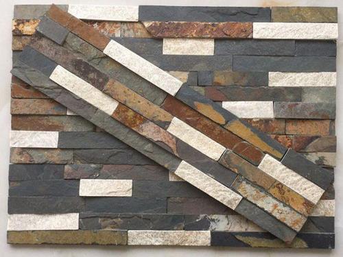 Svartbrun-vit Blandade färger av skiffer