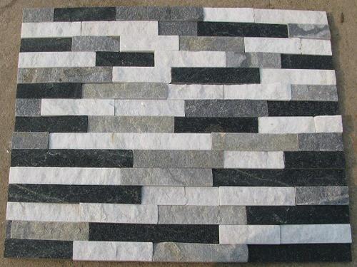 Svart-grön-vit Blandade färger av skiffer