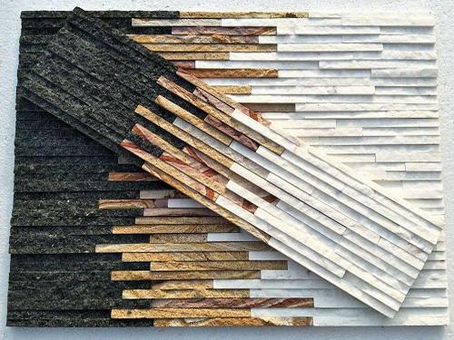 Svart-beige-vit Blandade färger av skiffer