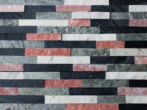 Rosa-svart-grön-vit Blandade färger av skiffer