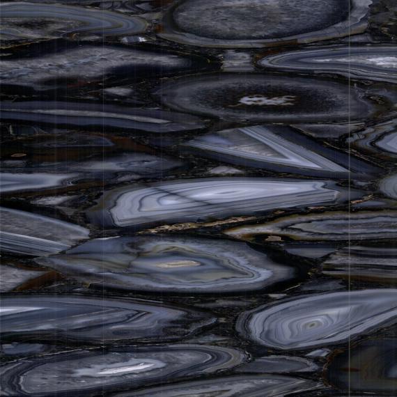 Blå marmorstens golvapplikation av hög kvalitet